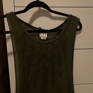 Haute Hippie Olive Green Tank Top